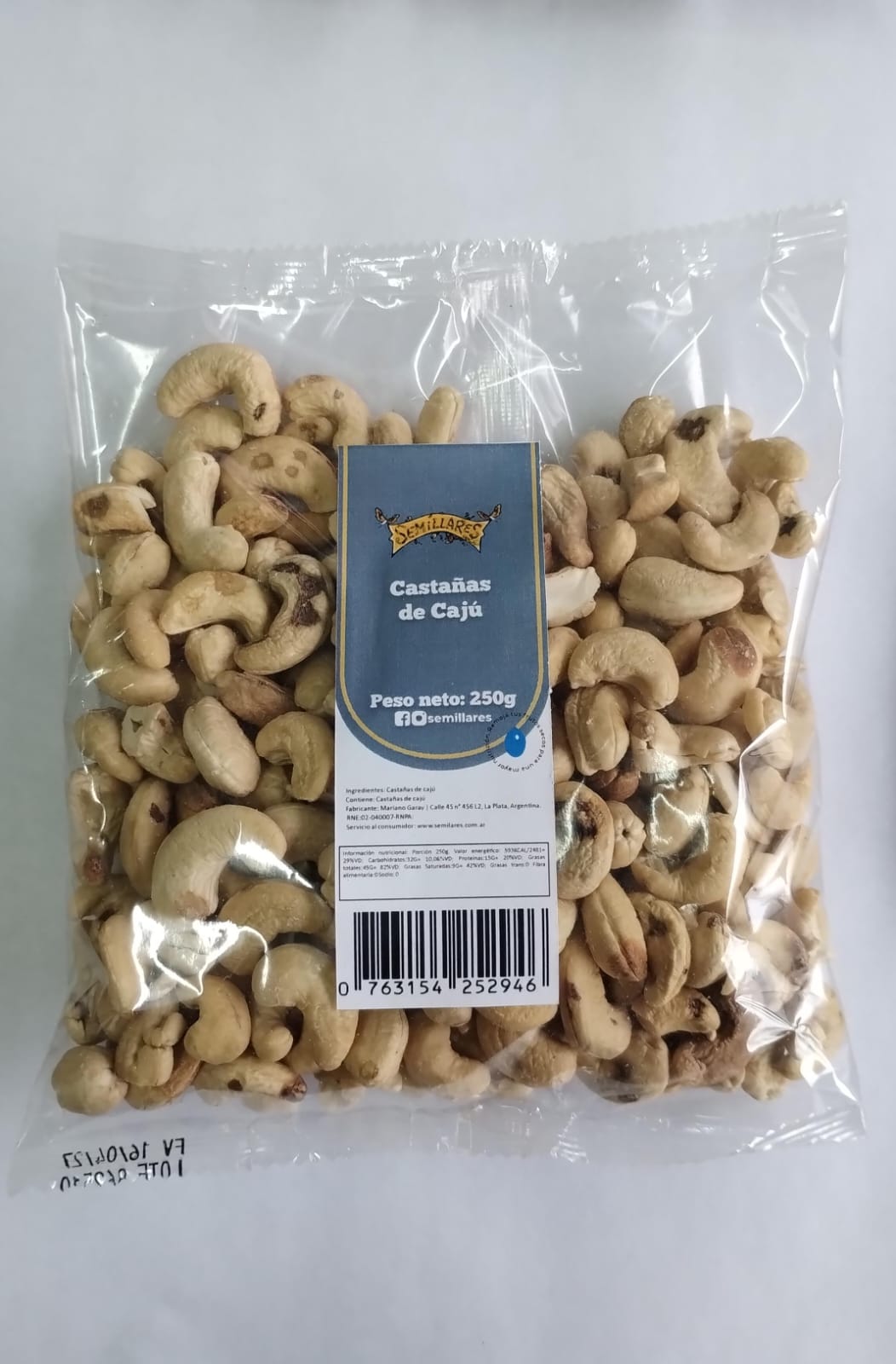 Castaña de Caju 250 Gr