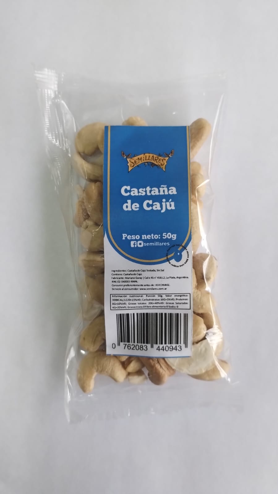 Castaña de Cajú 50 Gr