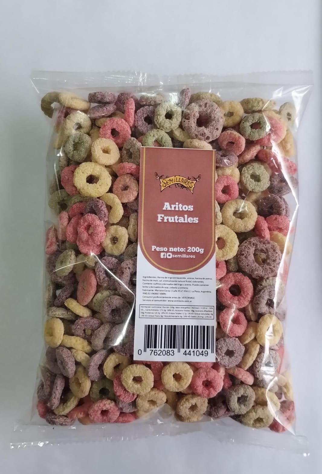 Aritos frutales 200 Gr